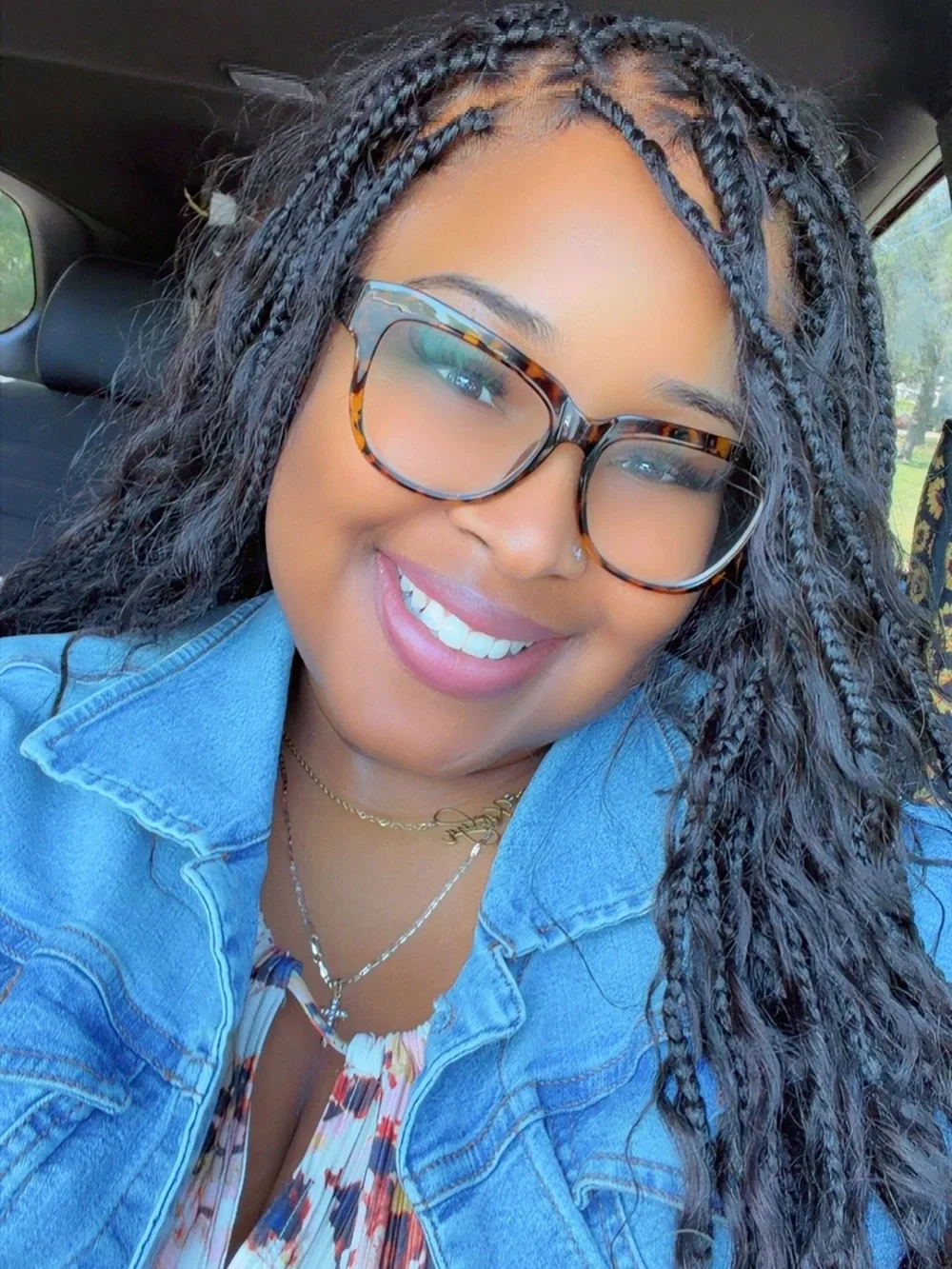 Black Faux Locs Goddess Braids - Women Hair
